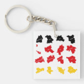 Porte-clés Drapeau des États allemands (Devant)