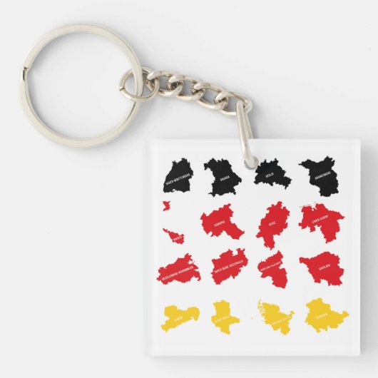 Porte-clés Drapeau des États allemands (Devant)