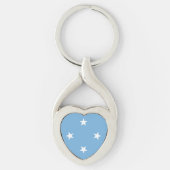 Porte-clés Drapeau des États fédérés de Micronésie (Devant)