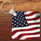 PORTE-CLÉS DRAPEAU DES ÉTATS-UNIS (Recto)
