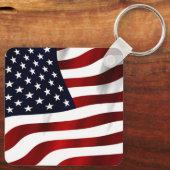 PORTE-CLÉS DRAPEAU DES ÉTATS-UNIS (Verso)