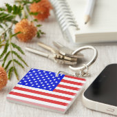 Porte-clés Drapeau des Etats-Unis (Devant Droit)