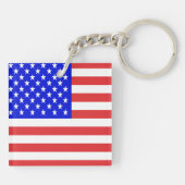 Porte-clés Drapeau des Etats-Unis (Dos)