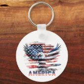 Porte-clés Drapeau des États-Unis. Amérique (Recto)