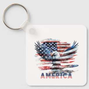 Porte-clés Drapeau des États-Unis. Amérique