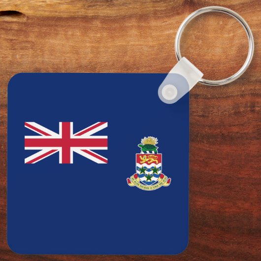 Porte-clés Drapeau des îles Caïmans (Verso)