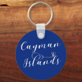 Porte-clés Drapeau des îles Caïmans Coeur, îles Caïmans (Recto)