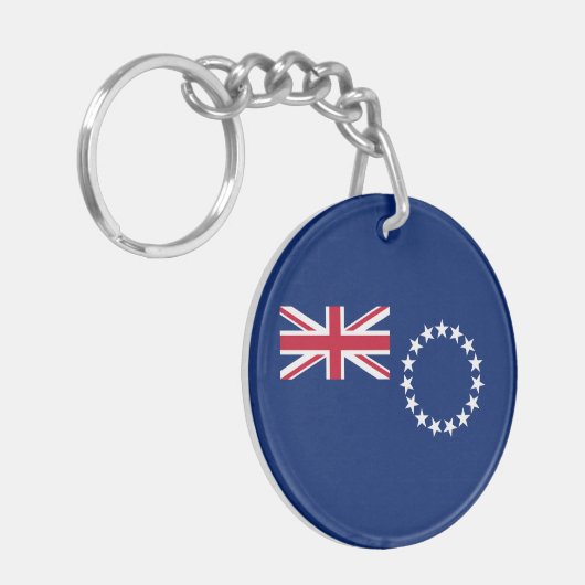 Porte-clés Drapeau des Îles Cook (Devant gauche)