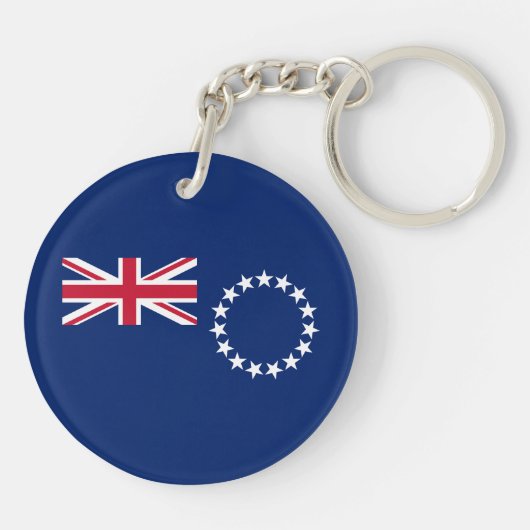 Porte-clés Drapeau des Îles Cook (Dos)