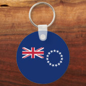 Porte-clés Drapeau des Îles Cook (Verso)