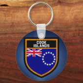 Porte-clés Drapeau des Îles Cook (Recto)