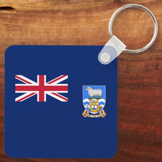 Porte-clés Drapeau des îles Falkland (Verso)