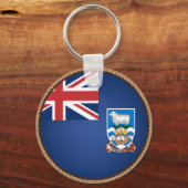 Porte-clés Drapeau des îles Falkland cool (Recto)