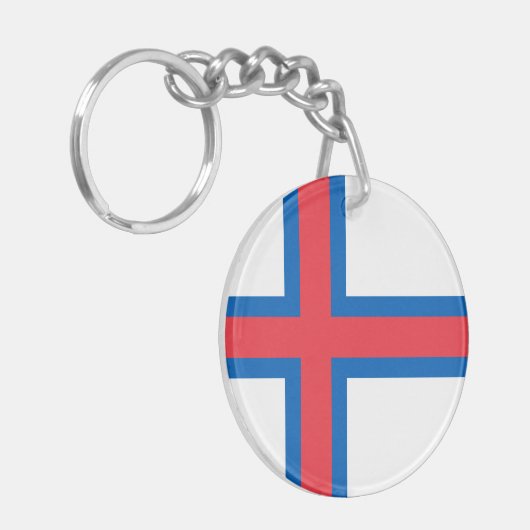 Porte-clés Drapeau des îles Féroé (Devant gauche)