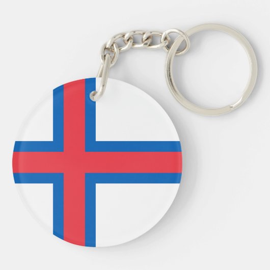 Porte-clés Drapeau des îles Féroé (Dos)