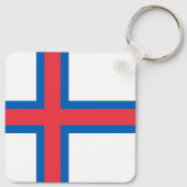 Porte-clés Drapeau des îles Féroé (Dos)