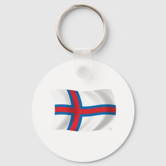 Porte-clés Drapeau des Îles Féroé (Recto)
