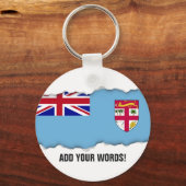 Porte-clés Drapeau des îles Fidji (Recto)