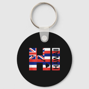 Porte-clés Drapeau des îles hawaïennes Hi