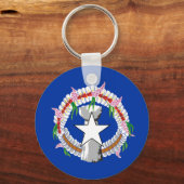 Porte-clés Drapeau des îles Mariannes du Nord (Recto)