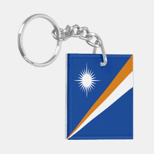 Porte-clés Drapeau des Îles Marshall (Devant gauche)