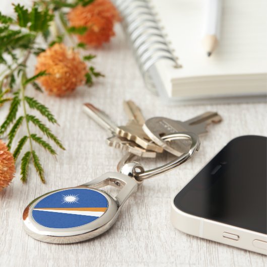 Porte-clés Drapeau des Îles Marshall (Côté )