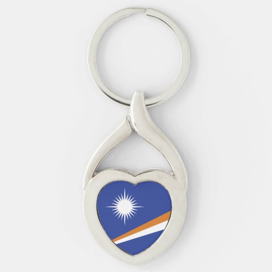 Porte-clés Drapeau des Îles Marshall (Devant)