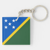 Porte-clés Drapeau des Îles Salomon (Dos)