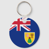 Porte-clés Drapeau des îles Turques et Caïques (Verso)