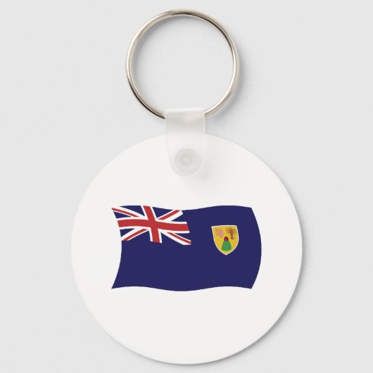 Porte-clés Drapeau des îles Turques-et-Caïques (Recto)