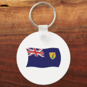 Porte-clés Drapeau des îles Turques-et-Caïques (Recto)