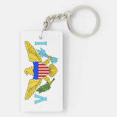 Porte-clés Drapeau des Îles Vierges américaines (Dos)