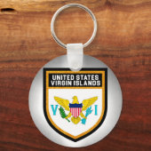 Porte-clés Drapeau des îles Vierges américaines (Recto)