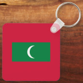 Porte-clés Drapeau des Maldives (Verso)