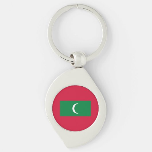 Porte-clés Drapeau des Maldives (Devant)