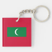 Porte-clés Drapeau des Maldives (Dos)