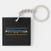 Porte-clés Drapeau des Philippines - Lettres Patriotique Cuto (Dos)