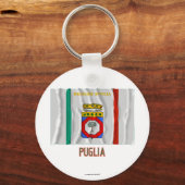 Porte-clés Drapeau des Pouilles avec nom (Recto)