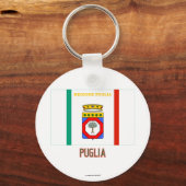 Porte-clés Drapeau des Pouilles avec nom (Recto)