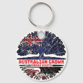 Porte-clés Drapeau des racines d'arbre de l'Australie maya (Verso)