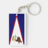 Porte-clés Drapeau des Samoa américaines (Dos)