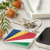 Porte-clés Drapeau des Seychelles (Devant Droit)