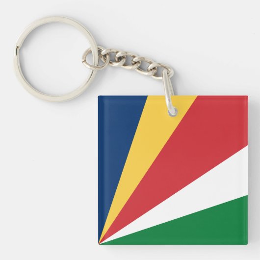 Porte-clés Drapeau des Seychelles (Devant)