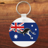Porte-clés drapeau des socceros d'Australie cadeaux (Recto)