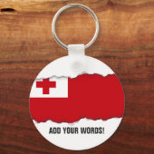 Porte-clés Drapeau des Tonga (Recto)