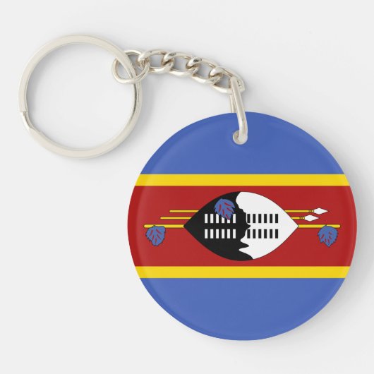Porte-clés Drapeau d'Eswatini (Devant)