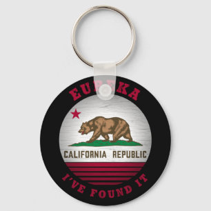 PORTE-CLÉS DRAPEAU D'ÉTAT DE CALIFORNIE EUREKA