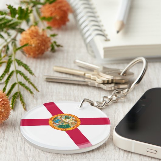 Porte-clés Drapeau d'État de Floride (Devant droit)