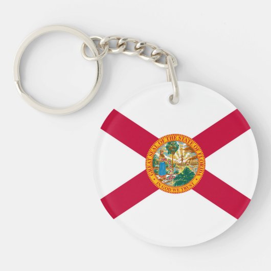 Porte-clés Drapeau d'État de Floride (Devant)