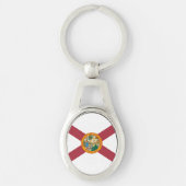 Porte-clés Drapeau d'État de Floride États-Unis (Devant)